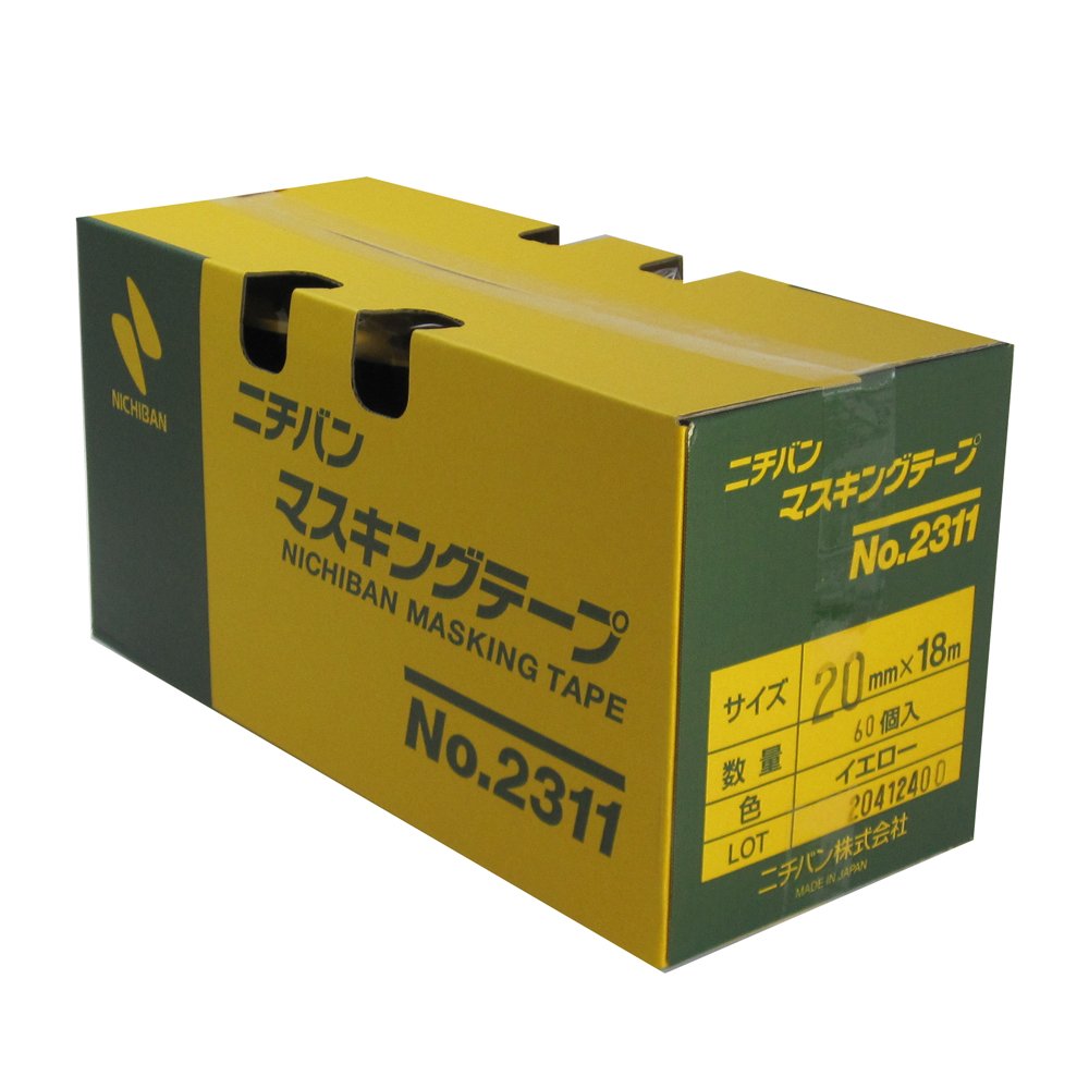 Amazon.co.jp: ニチバン No.2311 マスキングテープ(車両用) 20mm×18M